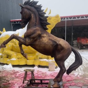 antique copper horse statue