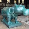 Blue Hippo Statue