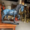 Blue Horse Sculpture