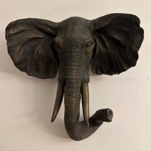 Elephant Head Wall Sculpture