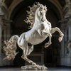 Life Size White Horse Statue