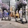 Metal Giraffe Garden Sculpture