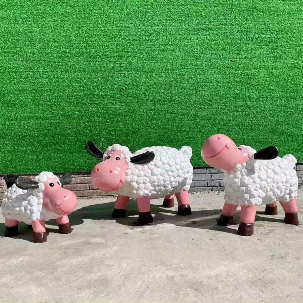 Cartoon Sheep Statue