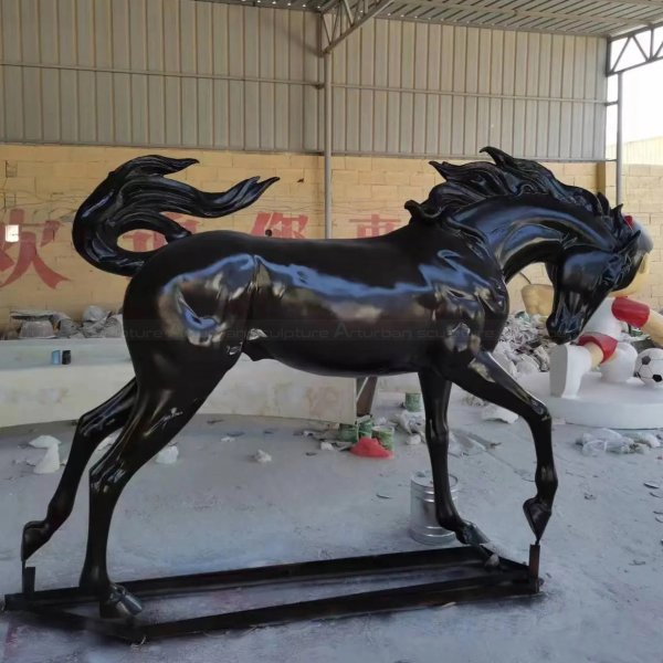 Black Stallion Statue