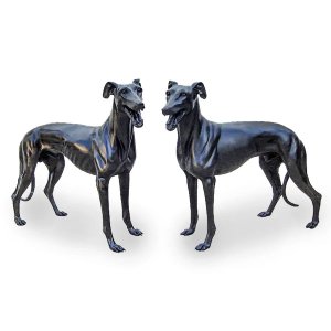 Black Greyhound Statue