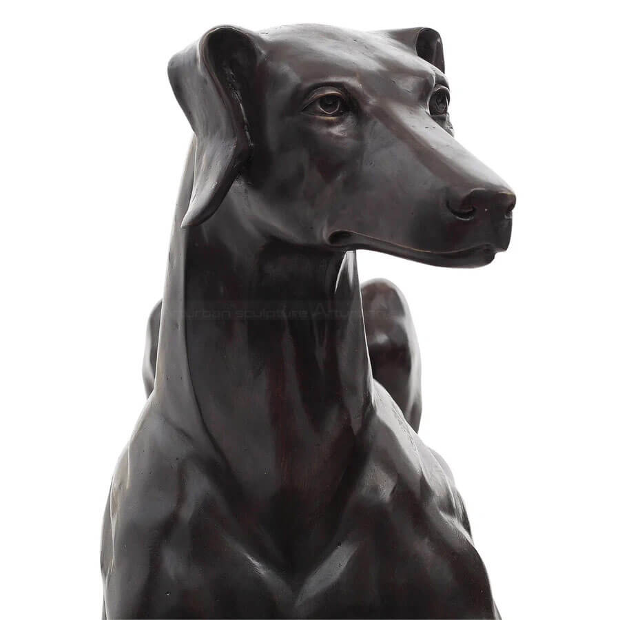 Black Greyhound Statue