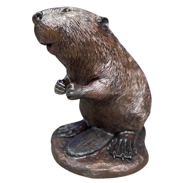 Bronze Beaver Sculpture