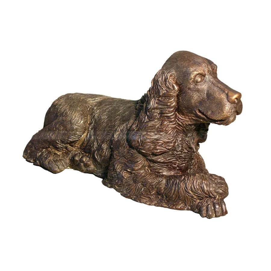 Bronze Cocker Spaniel Statue