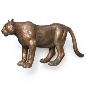 Bronze Cougar Statue