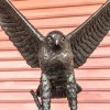 Bronze Hawk Statue