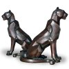 Bronze Mountain Lion Statue