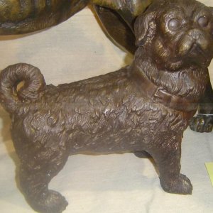 Bronze Pug Statue