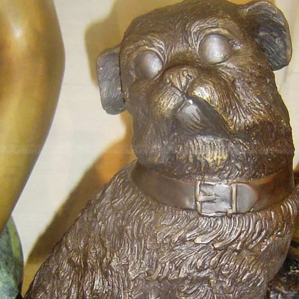 Bronze Pug Statue