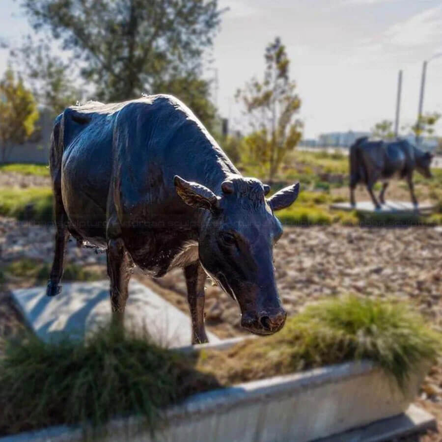 Cow Bronze Statue