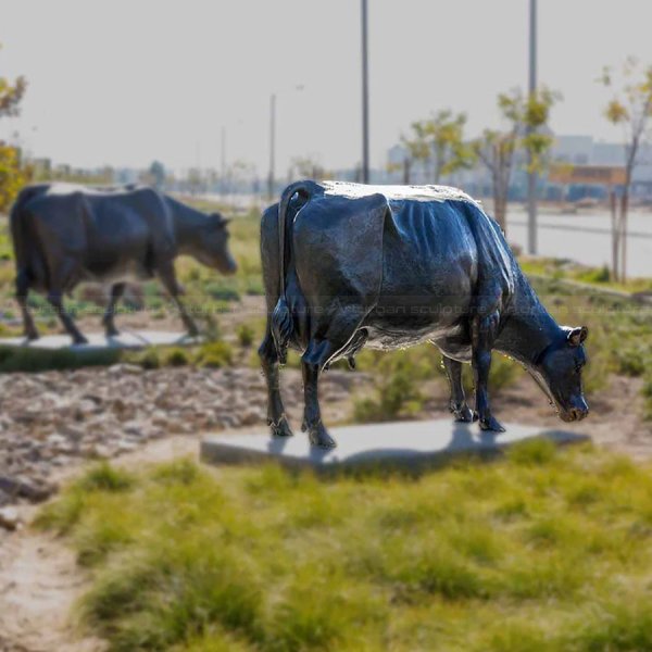 Cow Lawn Statue