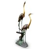 Crane Garden Sculptures Pair