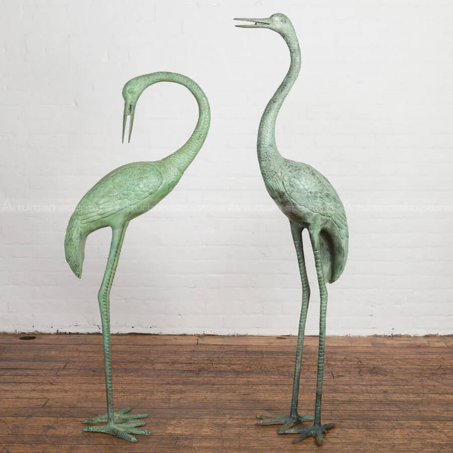 Crane Pair Statue