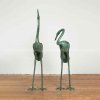 Crane Statue Pair