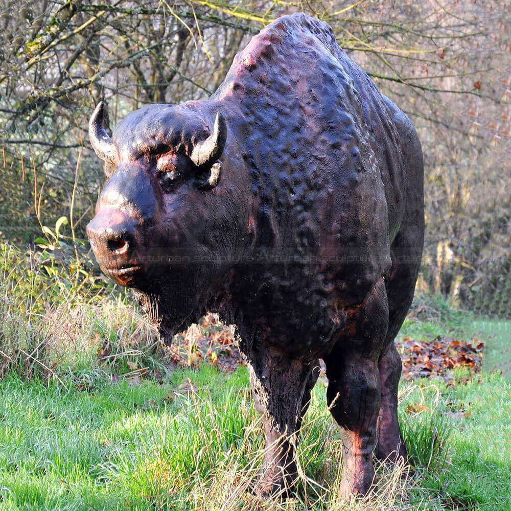 Bison Garden Statue