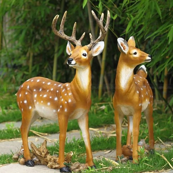 Deer Yard Ornaments