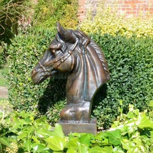 Horse Bust Sculpture