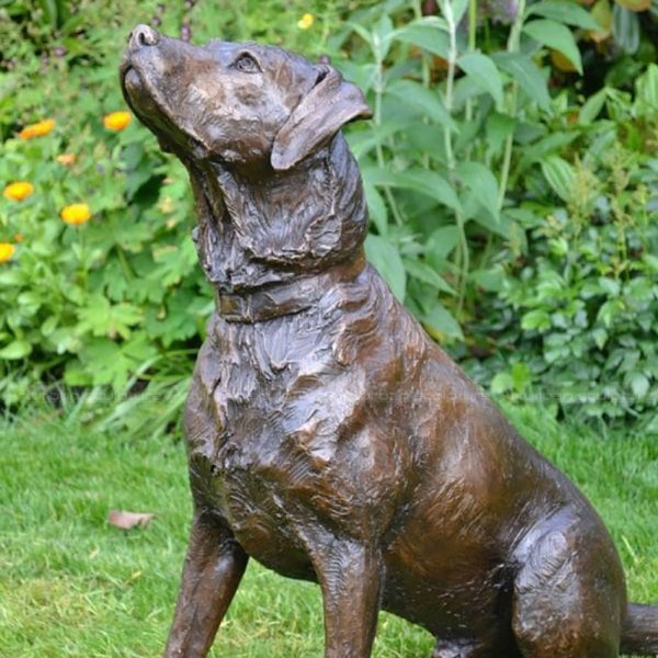 Life Size Chocolate Lab Statue