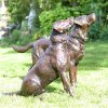 Life Size Chocolate Lab Statue