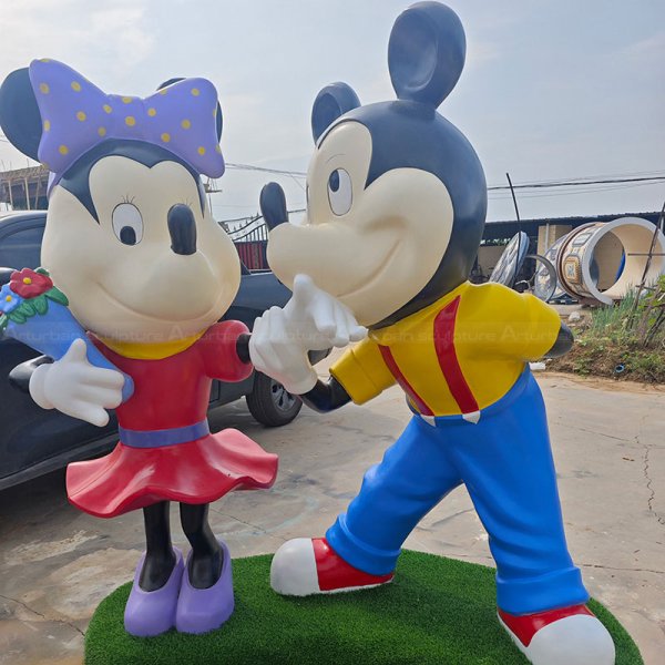 Minnie and Mickey Garden Statues