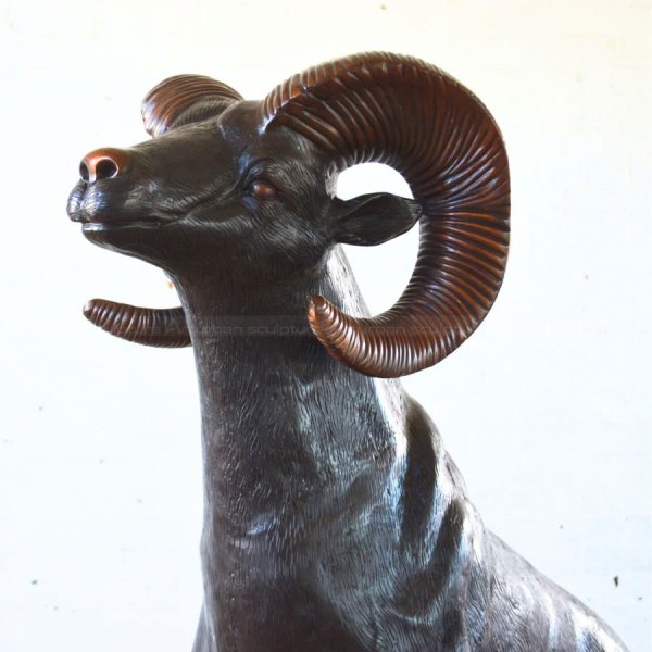 Ram Bronze Statue