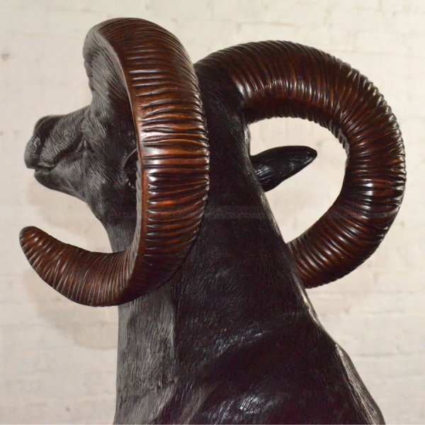 Ram Bronze Statue