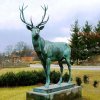 Red Deer Statue