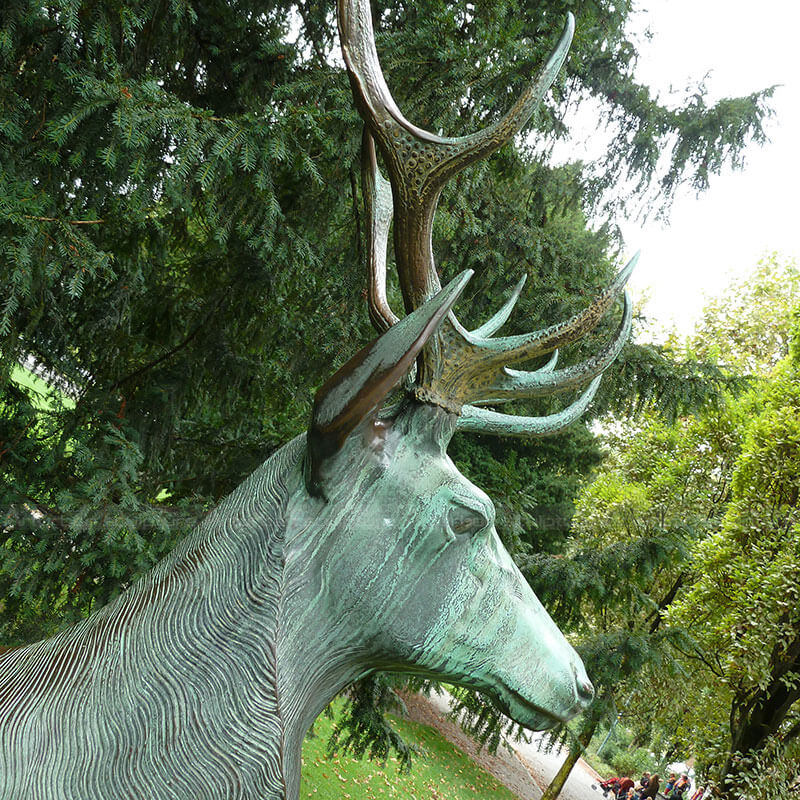 Red Deer Statue