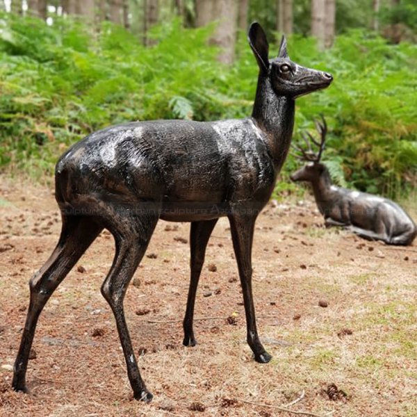 Standing Doe Statue