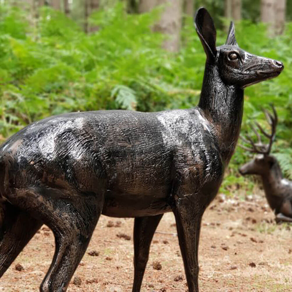 Standing Doe Statue