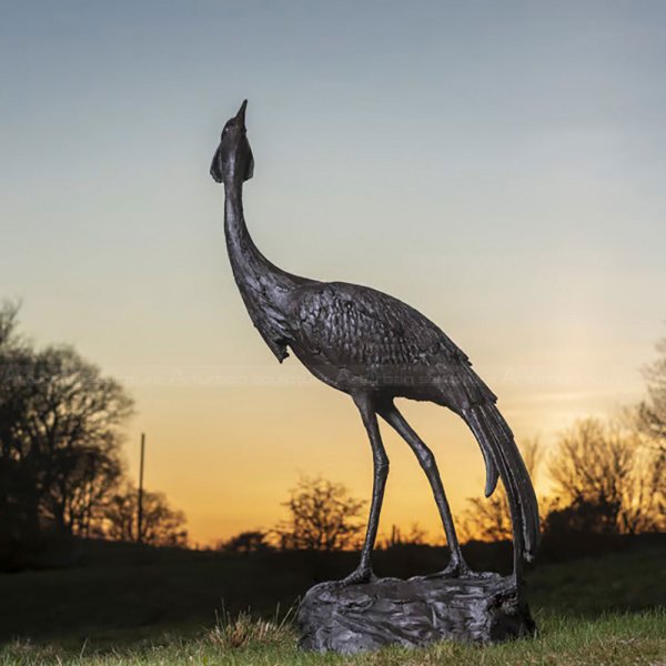 Crane Bird Garden Statue