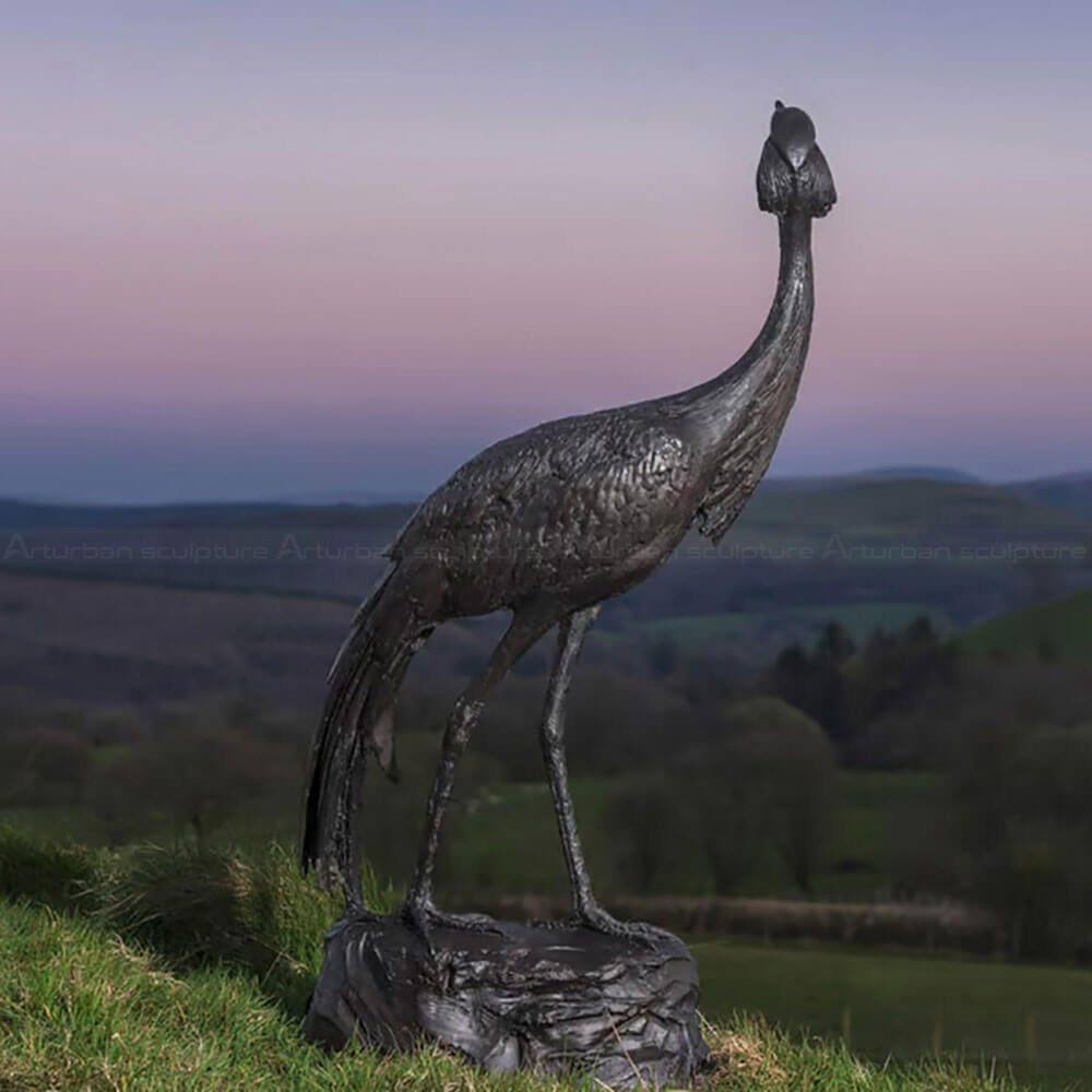 Crane Bird Garden Statue