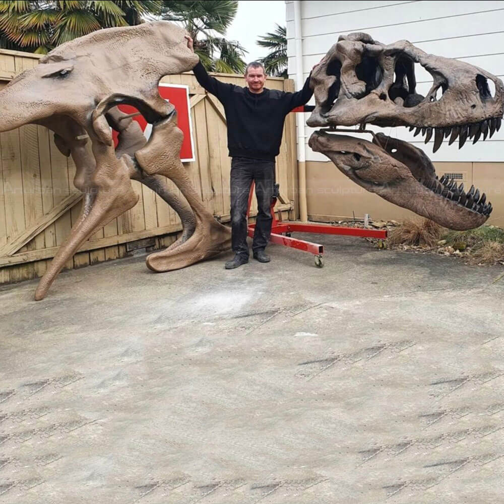 Dinosaur Skeleton Statue