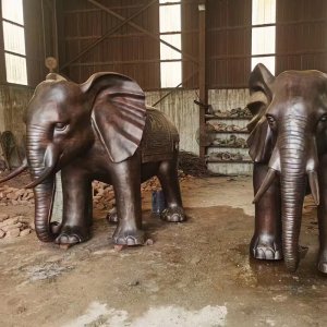 Elephant Pair Statue