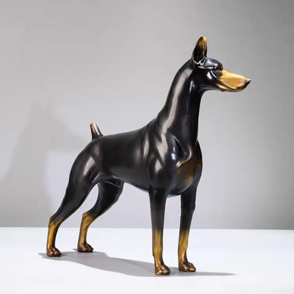 Life Size Doberman Pinscher Statue