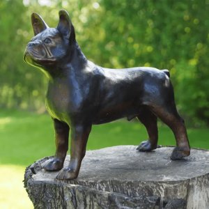 Outdoor French Bulldog Statue