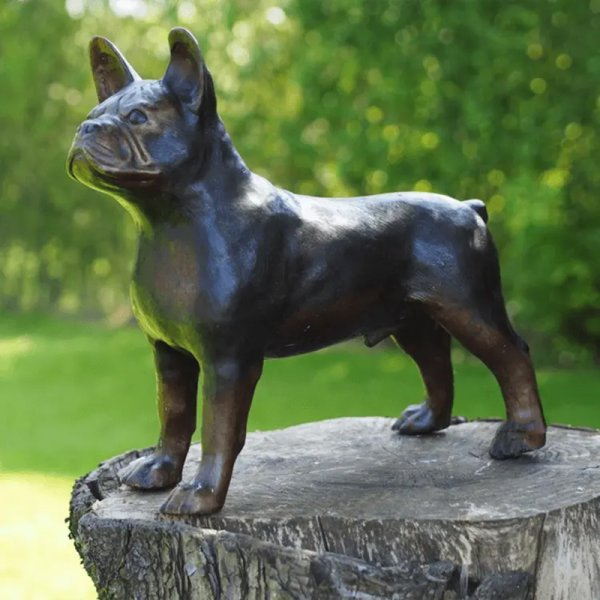 Outdoor French Bulldog Statue