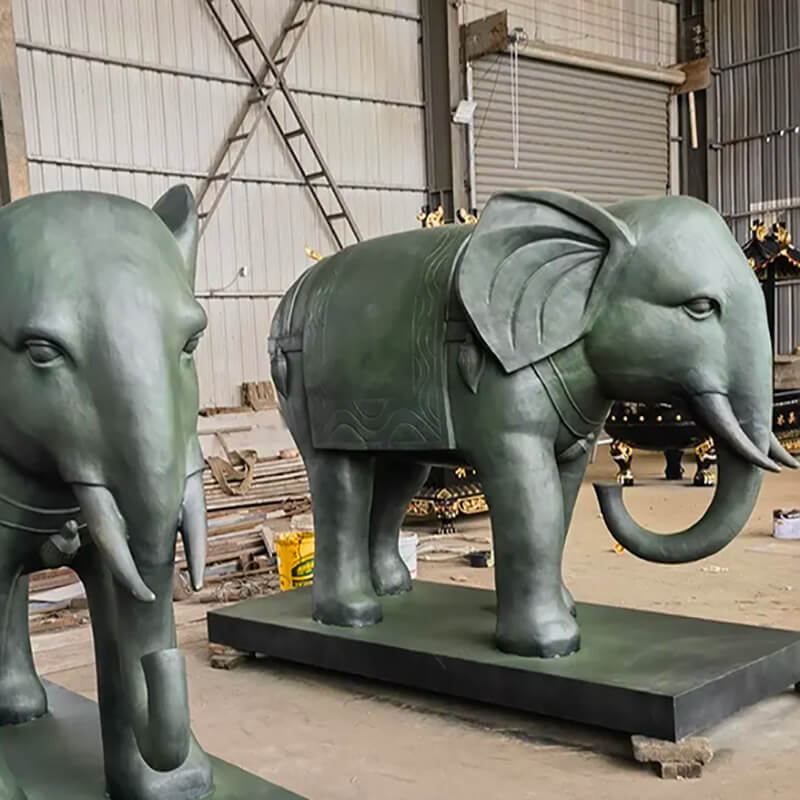 Pair of Elephant Statues