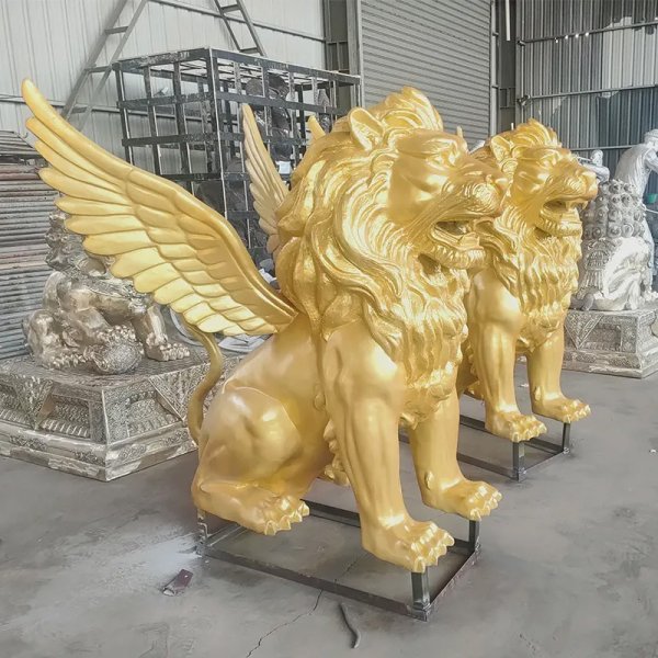 Statue Lion with Wings