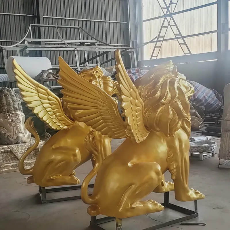 Statue Lion with Wings