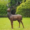 Woodland Buck Deer Statue