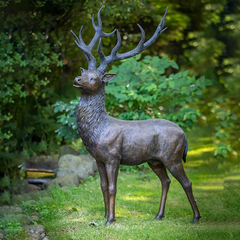 Woodland Buck Deer Statue