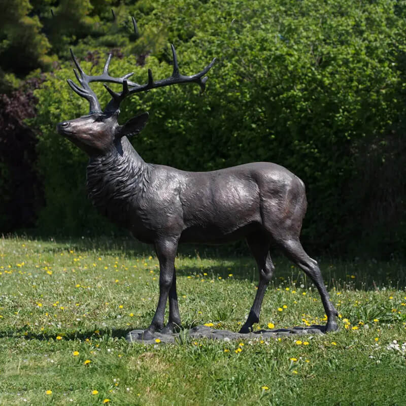 Woodland Buck Deer Statue