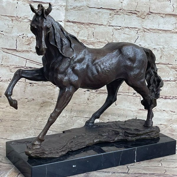 Horse Leg up Statue