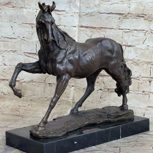 Horse Leg up Statue