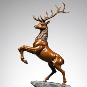 Bronze Deer Statue Outdoor